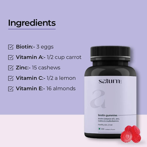 GHC Saturn Biotin Gummies 30 gummies