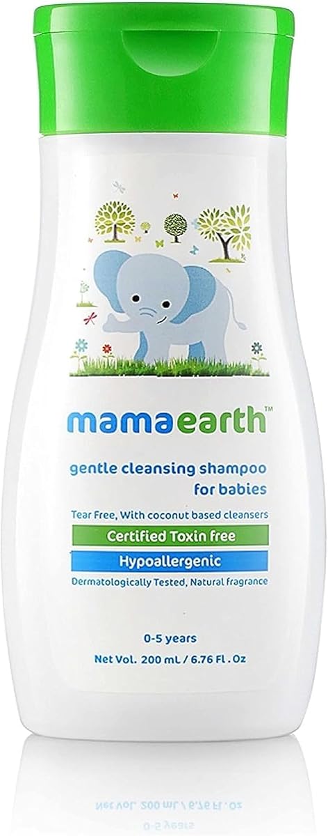 Mamaearth Baby Shampoo with Aloe Vera & Jojoba Oil - Gentle Cleansing, 200ml