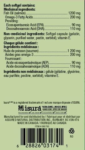Ultimate Salmon Oil 1200 Mg - 120 Capsules - Vitamins & Minerals - Image 2