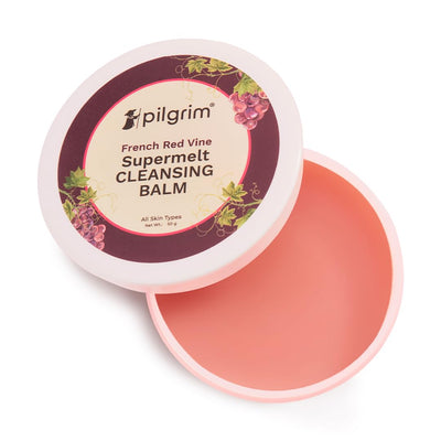 Pilgrim French Red Vine Supermelt Cleansing Balm 50gm | Makeup remover cleansing balm for face