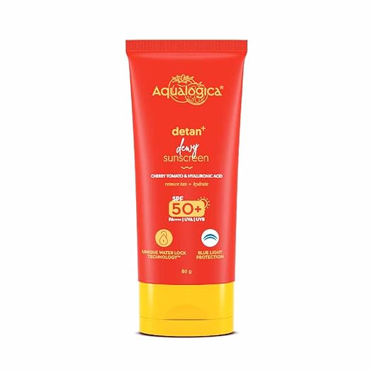 AQUALOGICA Detan+ Dewy Sunscreen - Sun Care, 80gm