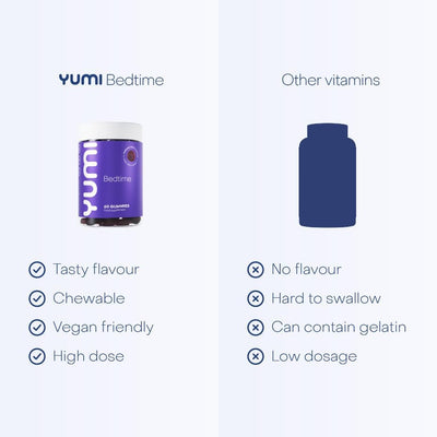 Yumi Bedtime Gummies - 5HTP Passion Fruit Flavour, 60 Count - Image 3