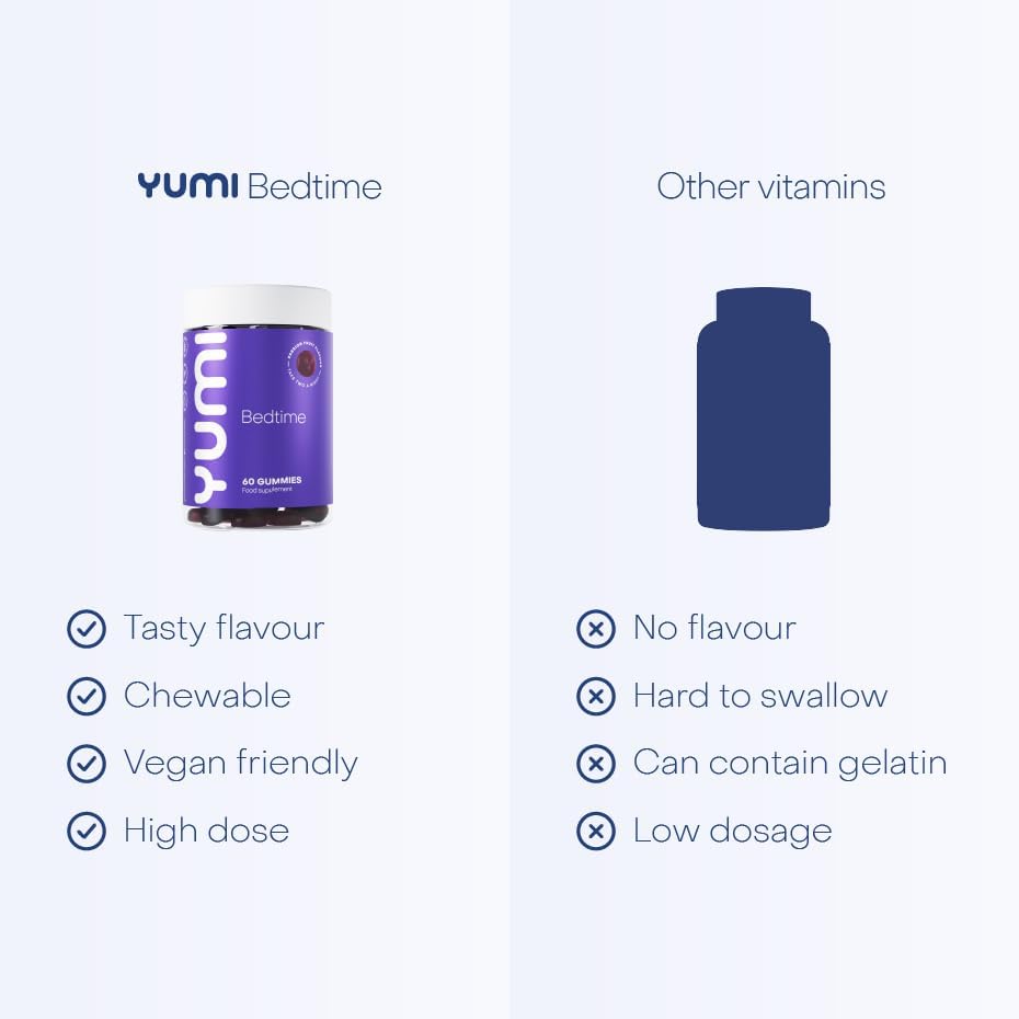 Yumi Bedtime Gummies - 5HTP Passion Fruit Flavour, 60 Count - Image 3