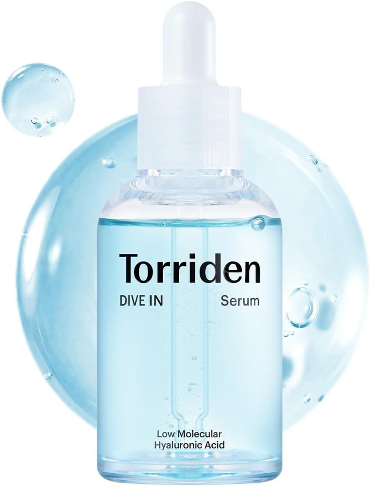 Torriden DIVE-IN Low-Molecular Hyaluronic Acid Serum, 1.69 fl oz | Fragrance-free Face Serum for Dry, Dehydrated, Oily Skin | Vegan, Clean, Cruelty-Free Korean Skin Care