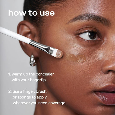 glow not dry concealer #light #rosysalmon, covers under-eye circles & blemishes, full-coverage, dual-color&use, melt-in texture, 10g - Image 9