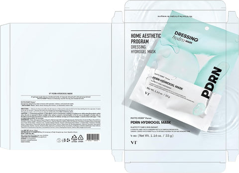 VT COSMETICS PDRN Hydrogel Mask(33gx4ea) | Intensive Nourishing, Rejuvenating Face Mask, Skin Repair & Elasticity Boost, Overnight Melting Mask, Improves Radiant, Korean Facial Mask - Image 8