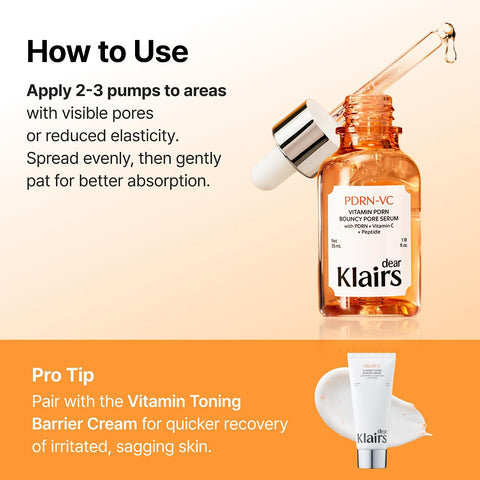 PDRN Vitamin C Pore Resilient Beauty Serum, 35 ml (1.2 fl oz) - Pore Refining Serum with Bacterial Peptides, Niacinamide & Anti-Pigmentation, for Radiant Complexion - Image 7