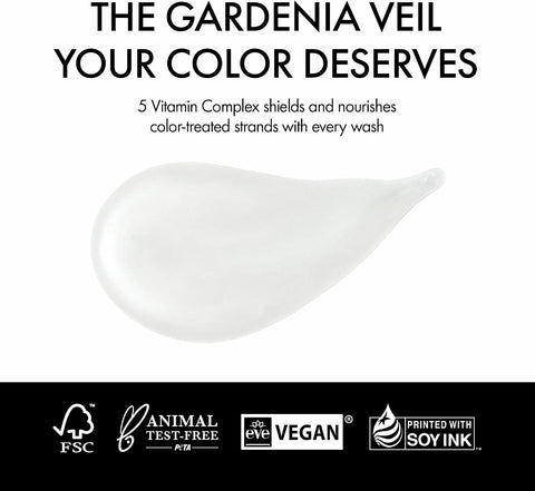 Anillo Gardenia Veil Color Shield Shampoo – Color-Treated Hair Care with Vegan Collagen, Protein Complex & White Bloom – Shine Enhancing, Damage Repair, Sulfate & Silicone-Free – 300ml / 10.1 fl oz - Image 4