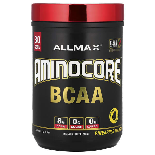 Allmax Nutrition Aminocore BCAA Powder - Pineapple Mango, 345g