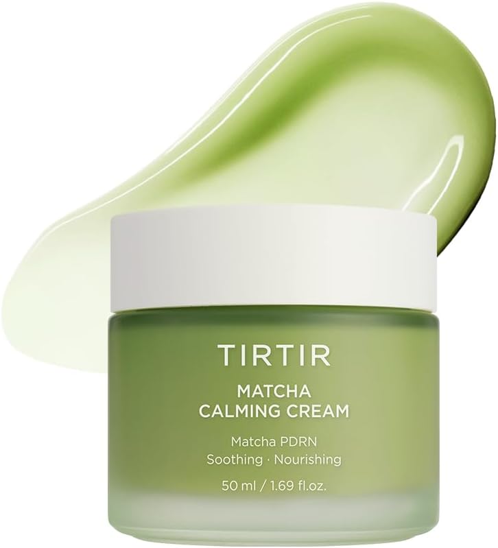 TIRTIR Matcha PDRN Calming Cream 1.69 Fl Oz | 24H Hydrating Korean Cruelty Free Moisturizer Daily Skin Care for Sensitive to All Skin