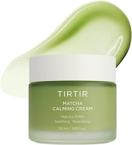 TIRTIR Matcha PDRN Calming Cream 1.69 Fl Oz | 24H Hydrating Korean Cruelty Free Moisturizer Daily Skin Care for Sensitive to All Skin