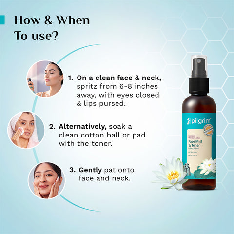 PILGRIM White Lotus Natural Face Mist & Toner 30 ml
