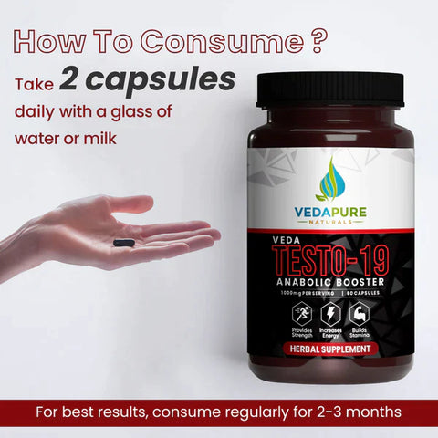 Vedapure Keto Slim and Vedapure Testosterone Booster (buy 1 get 1)