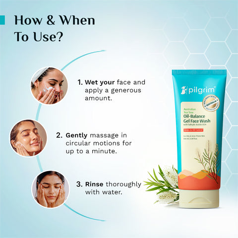 Pilgrim Australian Tea Tree Purifying Gel Face Wash