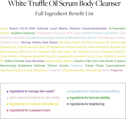 d'alba Piedmont White Truffle Oil Serum Body Cleanser 275ml, Vegan, Moisturizing and Mild Formula, Rich Gentle Lather - Image 7