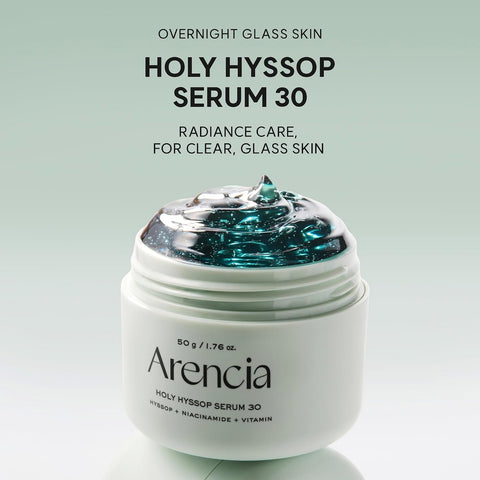 Glow Hyssop Overnight Face Mask Serum - hydrating & Anti-Aging Serum for younger looking Korean Glass Skin, 30% Vitamin A, C, E, 10% Niacinamide, Peptide - Image 2