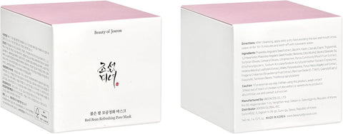 Beauty of Joseon Red Bean Pore Refreshing Mask Mud Cream Hydrating Wash Off Pack, Pore Cleansing Exfoliator, Korean Skin Care for Men and Women 140ml - Image 2