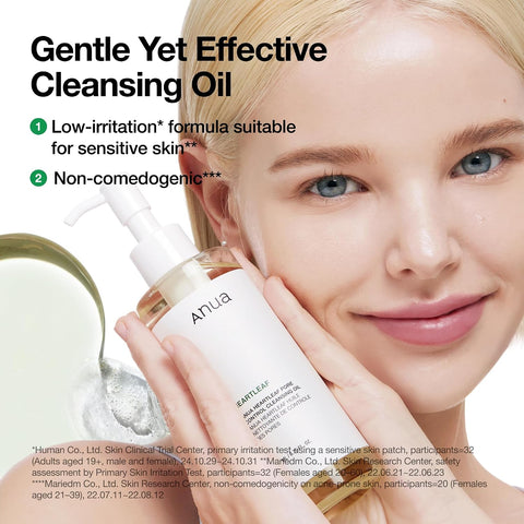 ANUA Heartleaf Pore Control Cleansing Oil Korean Facial Cleanser, Daily Makeup Blackheads Removal 6.76 fl oz(200ml) - Image 4