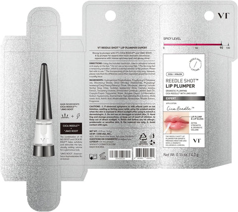 VT COSMETICS VT Reedle S Lip Plumper Expert, Clear Lip Gloss, 4.3 g, Fragrance Free, Moisturizing, Korean Cosmetic - Image 8