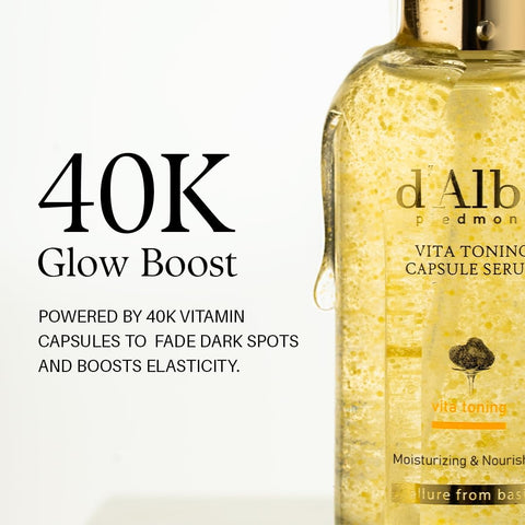 d'Alba Piedmont White Truffle Oil Capsule Serum, Daily Vita Boost for Luminous Skin, Double Vitamin Formula, Anti-aging 100ml - Image 4