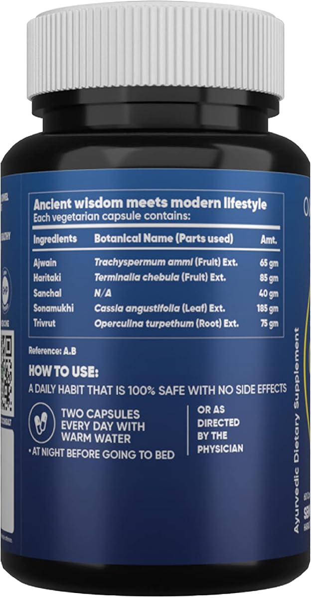 Aadar Relax Pro Capsules for Constipation & Gastric Relief - 60 Count - Image 2