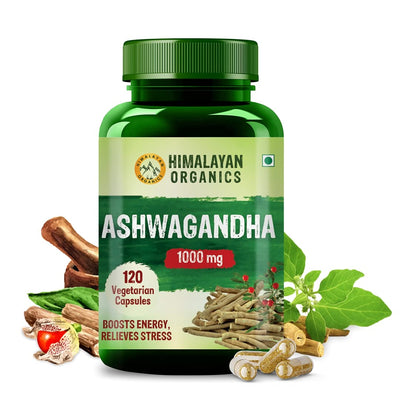 Himalayan Organics Ashwagandha 1000mg 60 Tablets