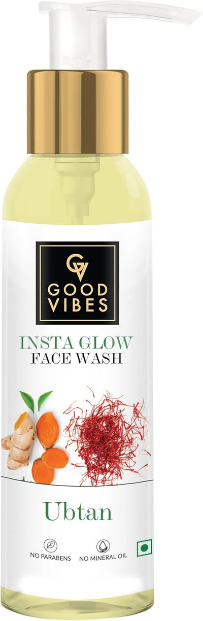 Good Vibes Ubtan Insta Glow Face Wash - 120 ml