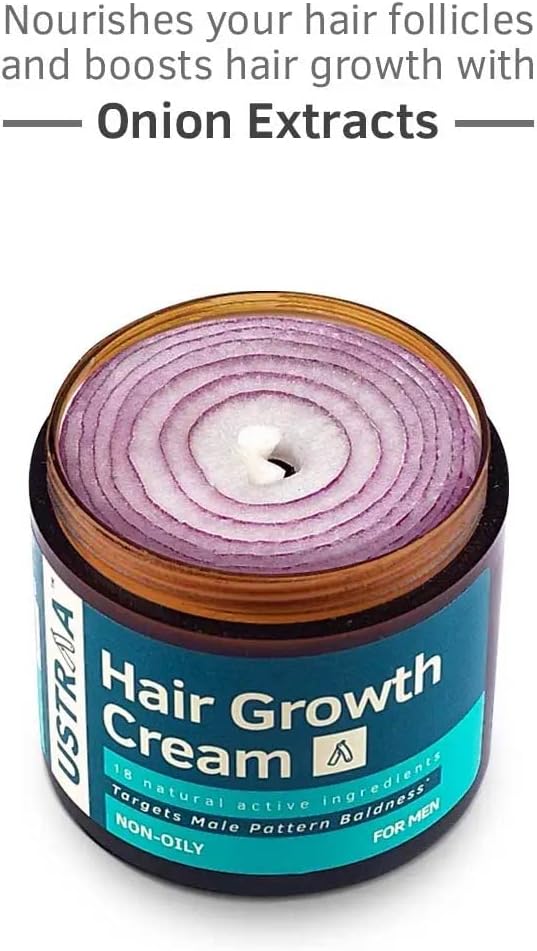 Ustraa Hair Growth Cream for Men - Non-Oily, 18 Natural Ingredients, 100g - Image 7