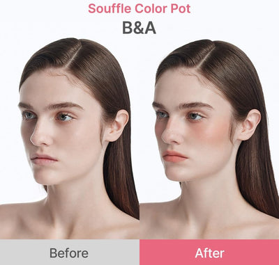 Dasique Souffle Color Pot #04 Mango Spread - 2-in-1 Matte Cream Blush - Image 6