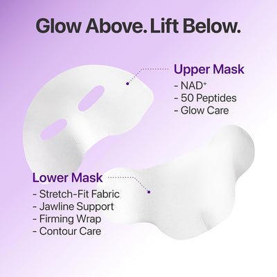 Numbuzin NAD+ BIO Lifting Full Cover Facial Sheet Mask - 4 Sheets + Lifting Band - Image 4