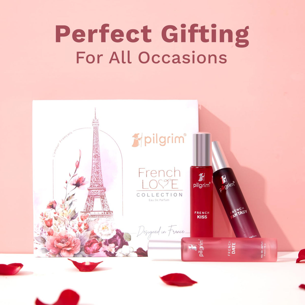 Pilgrim Women The French Love Collection Premium Perfume Aerosol Gift Set - 3x17mL - Image 4