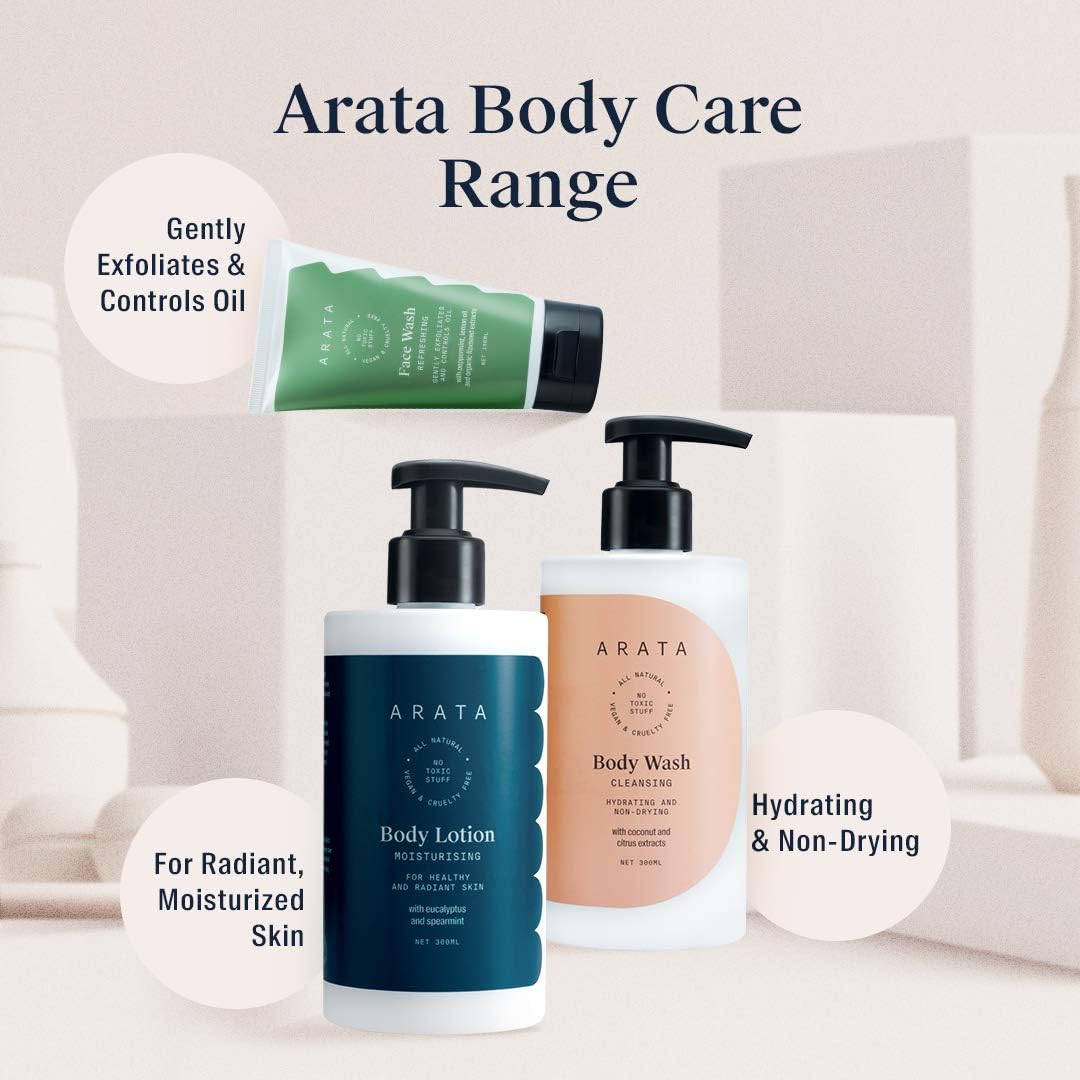 Arata Natural Moisturising Body Lotion with Shea & Cocoa Butters, 300ml - Image 6
