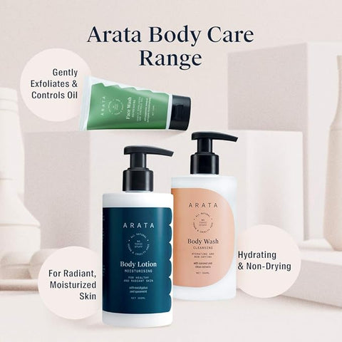 Arata Natural Hydrating & Non-Drying Body Wash With Coconut & Citrus Extracts 300 ml