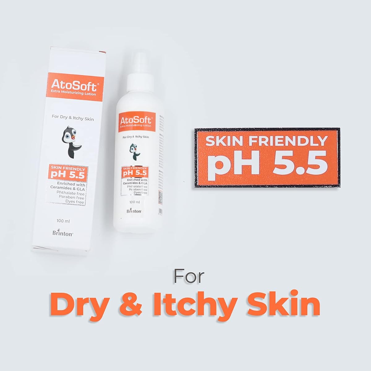 Brinton Atosoft Extra Moisturizing Baby Body Lotion with Pump - 100ml - Image 3