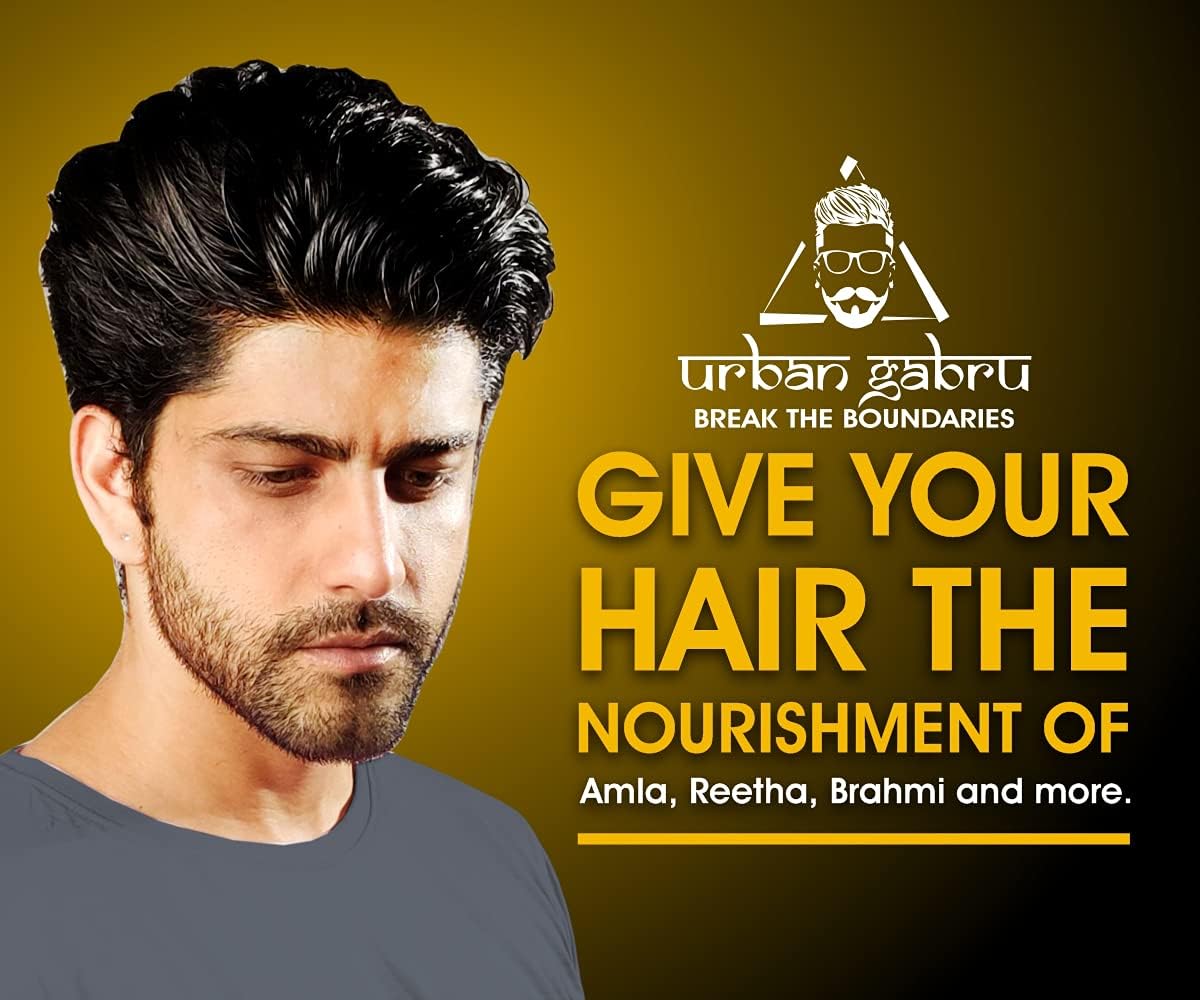 Urban Gabru Ayurvedic Jadibuti Hair Shampoo with Natural Herbs - 200ml - Image 2
