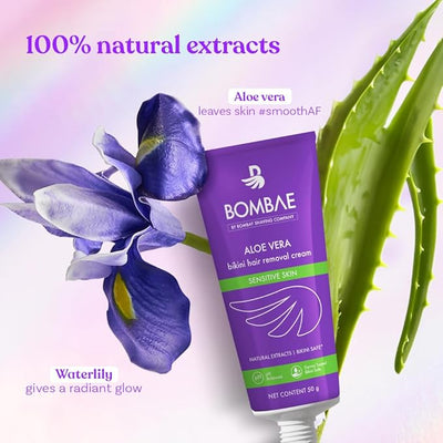 Bombay Shaving Aloe Vera Bikini Hair Removal Cream - 50g - Image 2