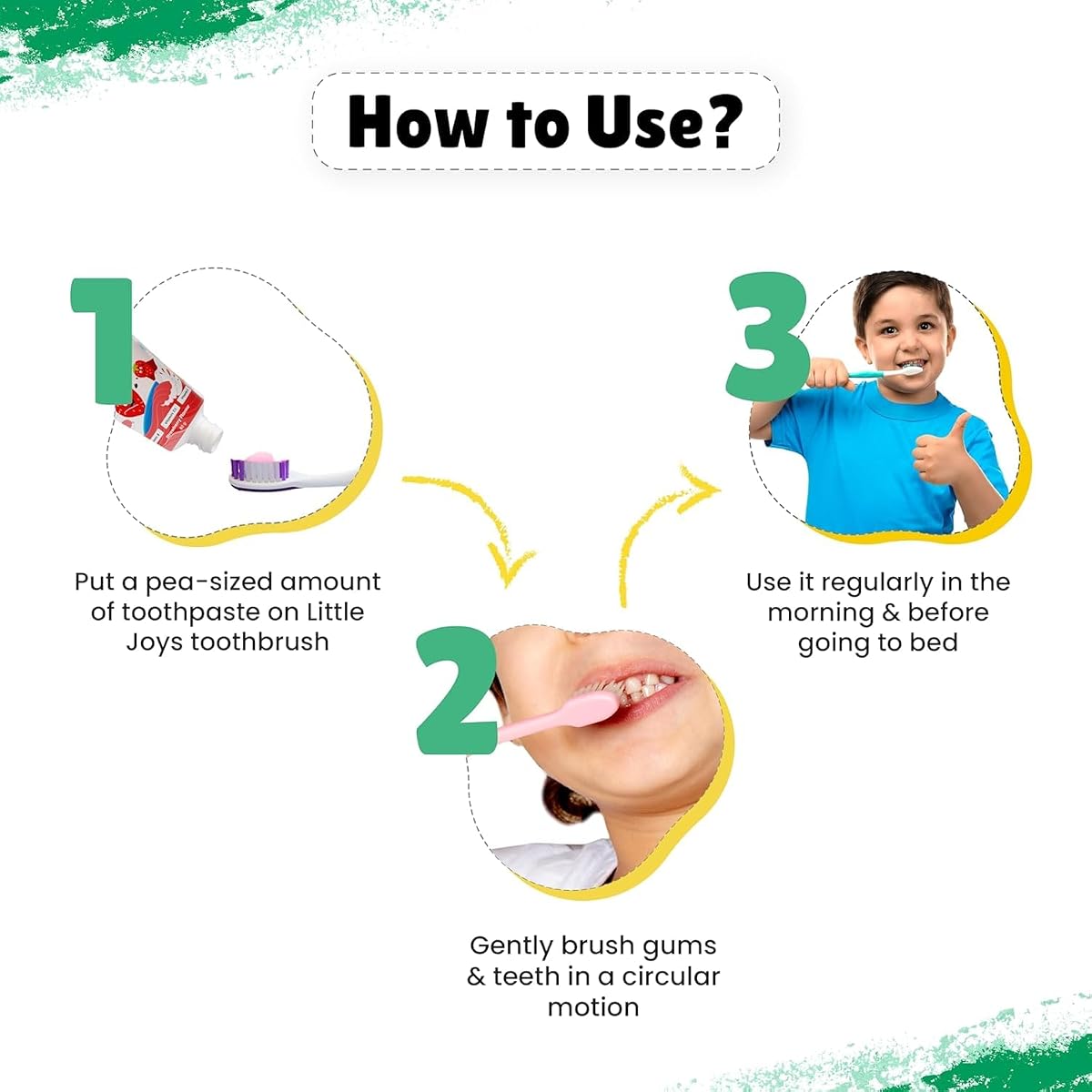 Little Joys Kids Multivitamin Toothpaste - Strawberry Flavour, 80g - Image 5