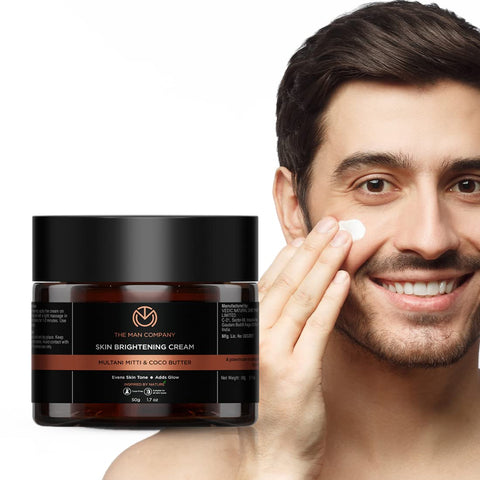 The Man Company Skin Whitening & Brightening Cream with Multani Mitti - 50gm