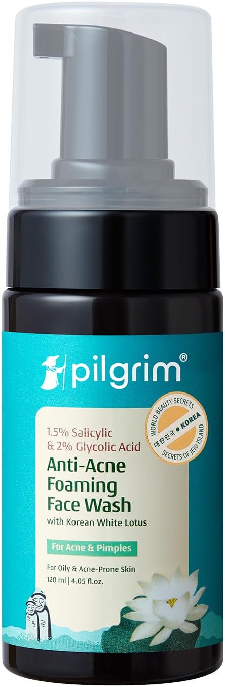 Pilgrim Salicylic & Glycolic Acid Foaming Face Wash - 120ml