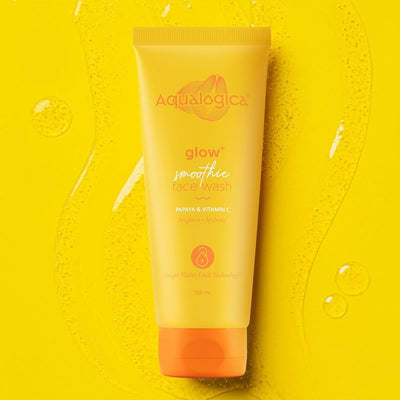 AQUALOGICA Glow+ Face Wash with Papaya & Vitamin C - Hydrating Cleanser, 100ml - Image 2
