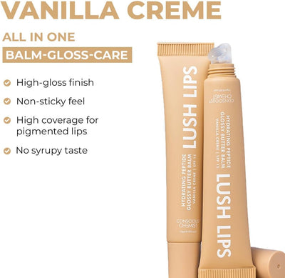 Conscious Chemist Peptide Lip Balm with SPF 15 - Vanilla Creme, 15g - Image 2