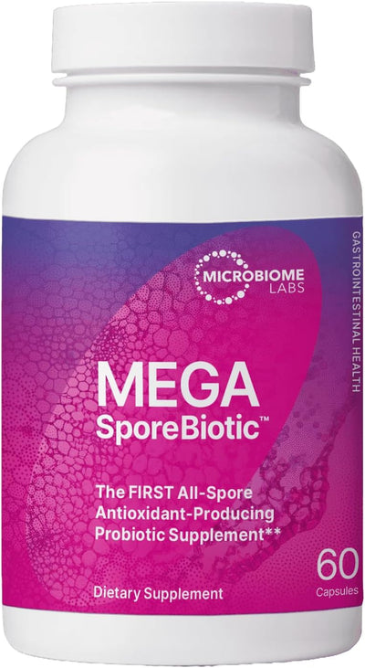 Microbiome MegaSporeBiotic Spore Probiotic, Gut Health Capsules - 60 Count