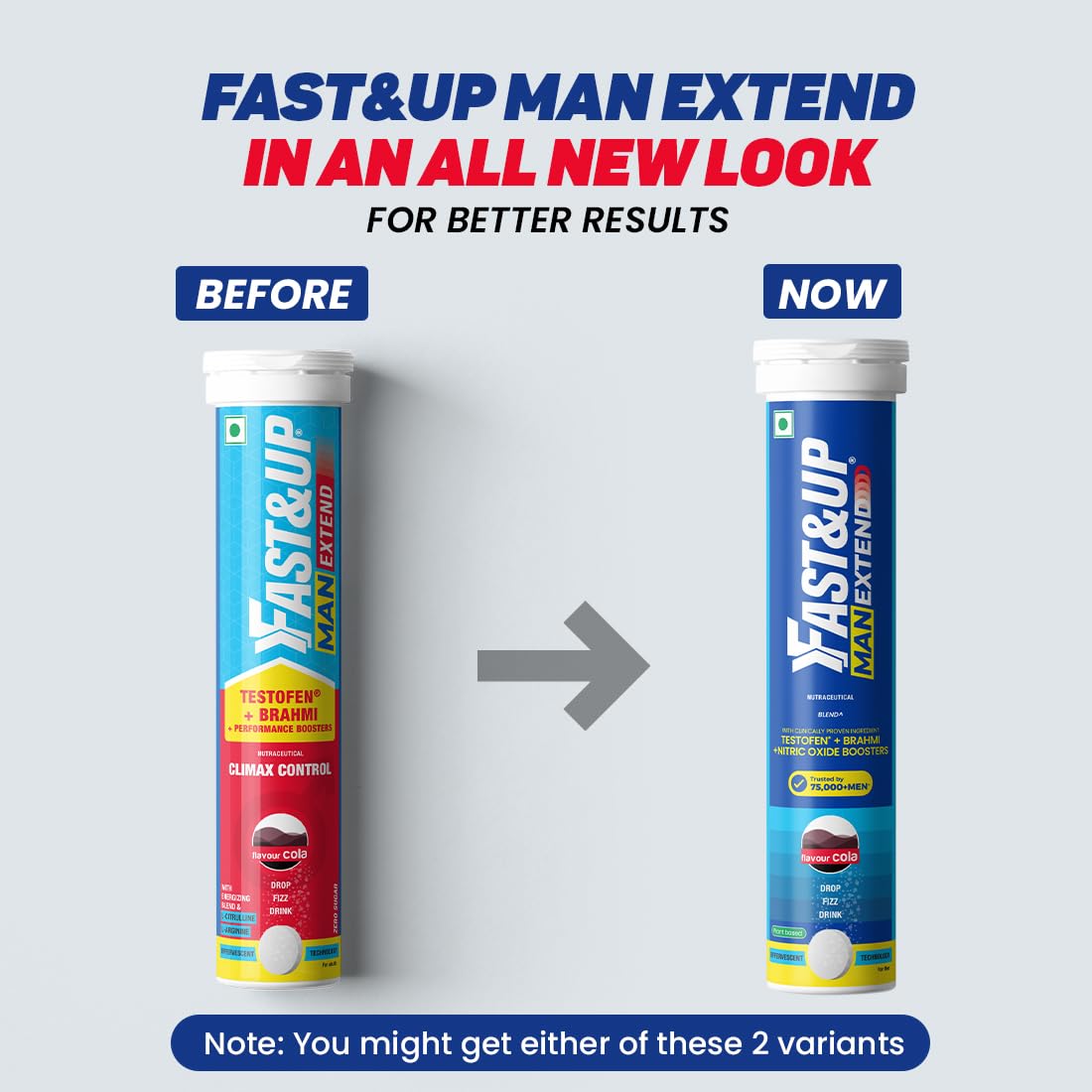 Fast & Up Man Extend - Cola Flavoured Vitamins & Minerals - 30 Capsules - Image 2