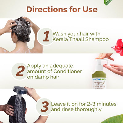 Mamaearth Kerala Thaali Conditioner - Shampoo & Conditioner Duo, 250ml - Image 6