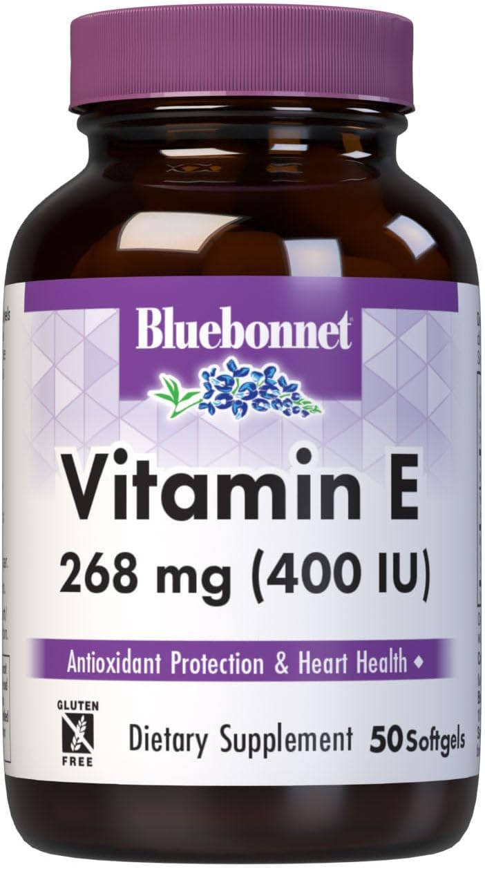 BlueBonnet Vitamin E 400 IU Softgels, 50 Servings