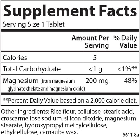 CARLSON CHELATED MAGNESIUM 200MG 90 TABS