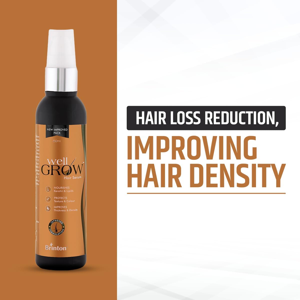 Brinton WellGrow Hair Growth Serum with Baicapil & Kerarice - 60mL - Image 2