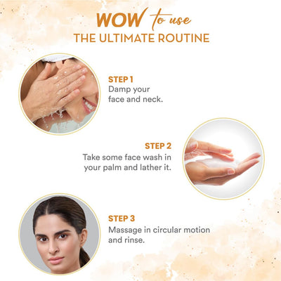 Wow Ubtan Face Wash with Natural Ingredients, 100ml - Image 6