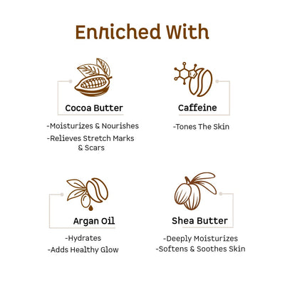 mCaffeine Naked & Rich Choco Body Butter, 100g - Image 4