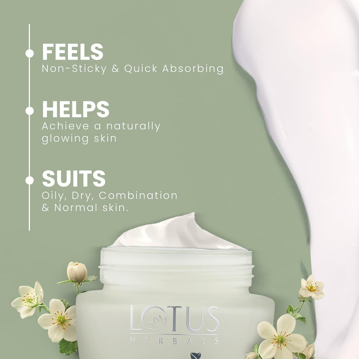 Lotus Herbal Whiteglow Gel Creme with SPF 25 - 60g - Image 4